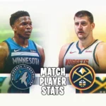 Timberwolves Vs Denver Nuggets Match Player Stats For NBA Fans