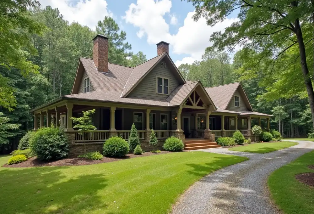 5200 bone trl millers creek nc: Scenic rural property with rolling hills, forests, and development potential.