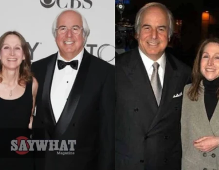 Kelly Anne Welbes Abagnale, wife of Frank Abagnale Jr., standing beside her husband at a public event.