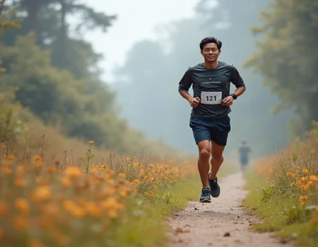 Runners participating in the Sijil International Virtual Run Series 2024 Book Doc, a global virtual running event. sijil international virtual run series 2024 book doc