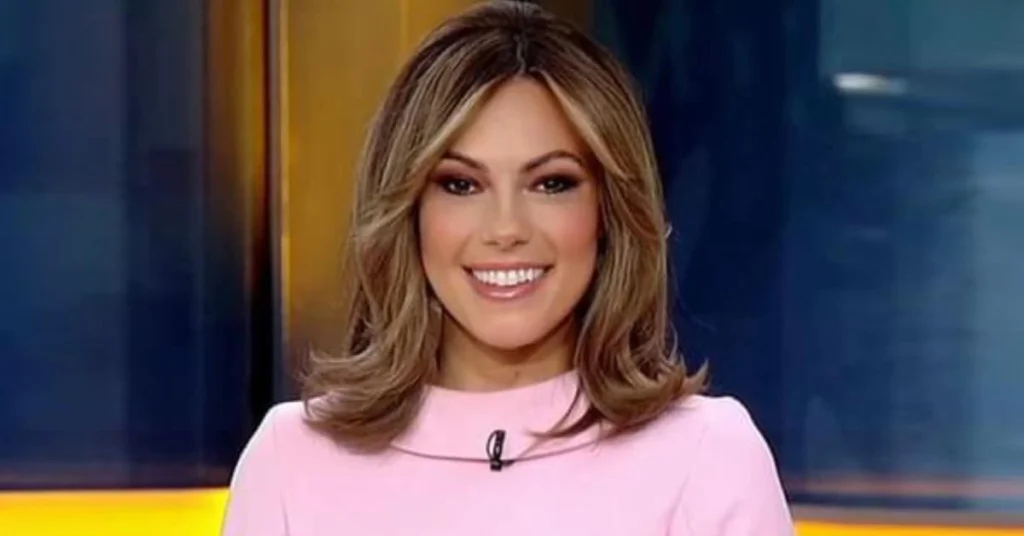 Lisa Boothe on set in a pink outfit, ready to deliver expert political commentary for national television.