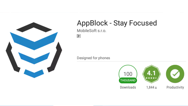 Comparison table of AppBlock vs Forest vs Stay Focused.