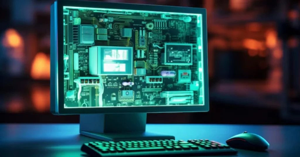 Cyber Power PC 7G234R5 gaming desktop with RGB lighting and tempered glass panel