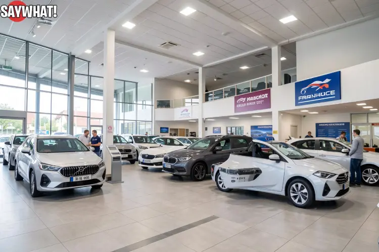 Auto in Franchising: Strategies, Benefits, and Opportunities Auto in Franchising showroom with cars and staff assisting customers