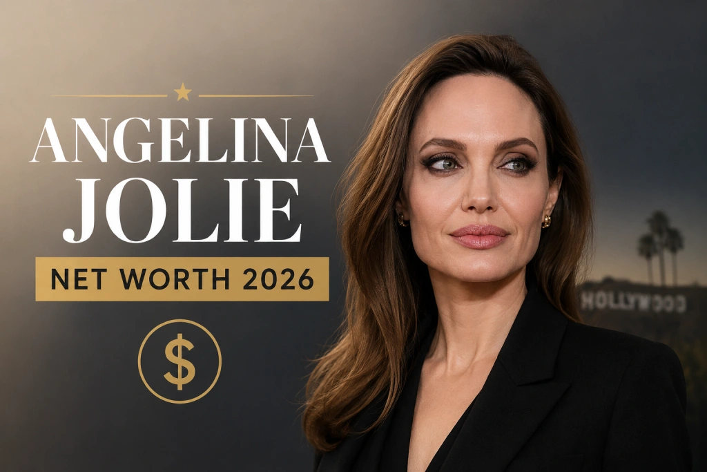Angelina Jolie Net Worth 2026 Revealed: Inside Her $120 Million Wealth Angelina Jolie Net Worth 2026 featuring the actress and Hollywood background