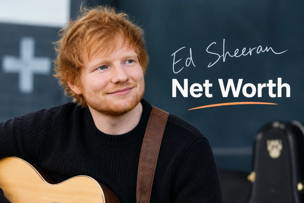 Ed Sheeran Net Worth: How the Music Superstar Built His $400 Million Fortune Ed sheeran Net worth featuring the singer with his acoustic guitar